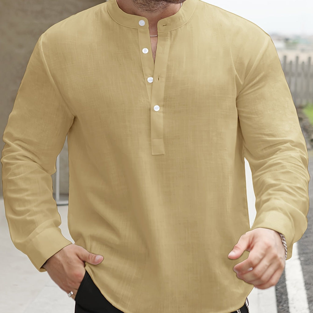 Chemise Ample Avec Col Bateau Pour Hommes