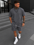 Ensemble T-Shirt Oversize Avec Short Pour Hommes