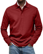 POLO À MANCHES LONGUES POUR HOMME