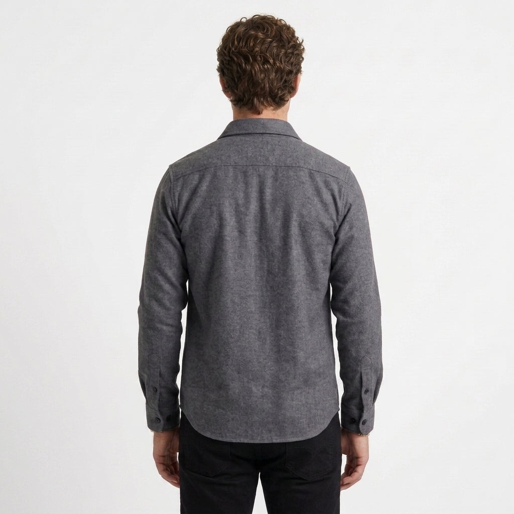 Chemise Classique En Mélange De Coton Pour Hommes