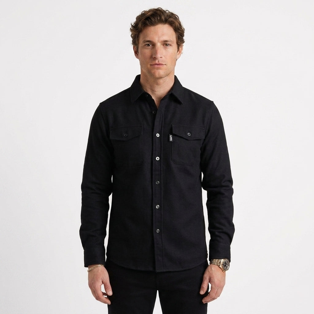 Chemise Classique En Mélange De Coton Pour Hommes