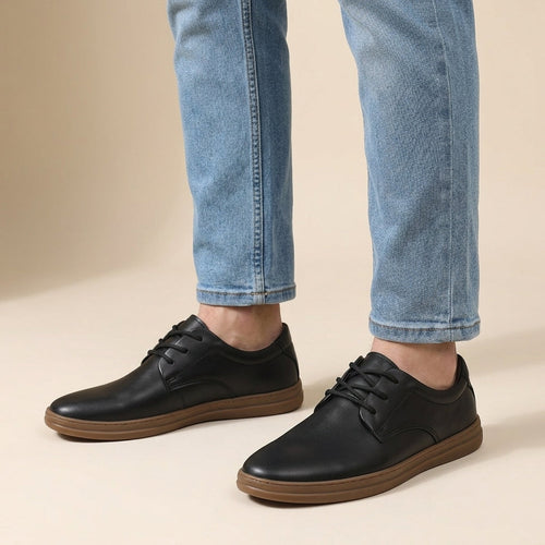 Chaussures À Lacets Avec Semelle Contrastée Pour Hommes