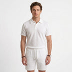 Ensemble Polo En Maille Texturée Et Short Pour Hommes
