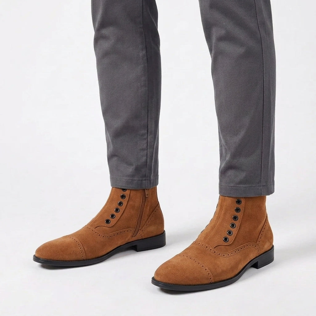 Bottines Renforcées À Bout Structuré