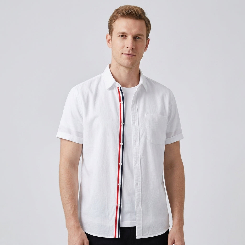 Chemise Ajustée Avec Poignets Fuselés Pour Hommes
