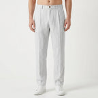 Pantalon Ample En Lin À Jambe Droite