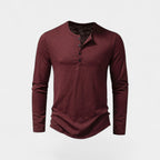 T-SHIRT HOMME MANCHES LONGUES BOUTONS