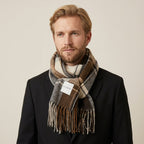 Écharpe Jacquard À Carreaux Pour Hommes