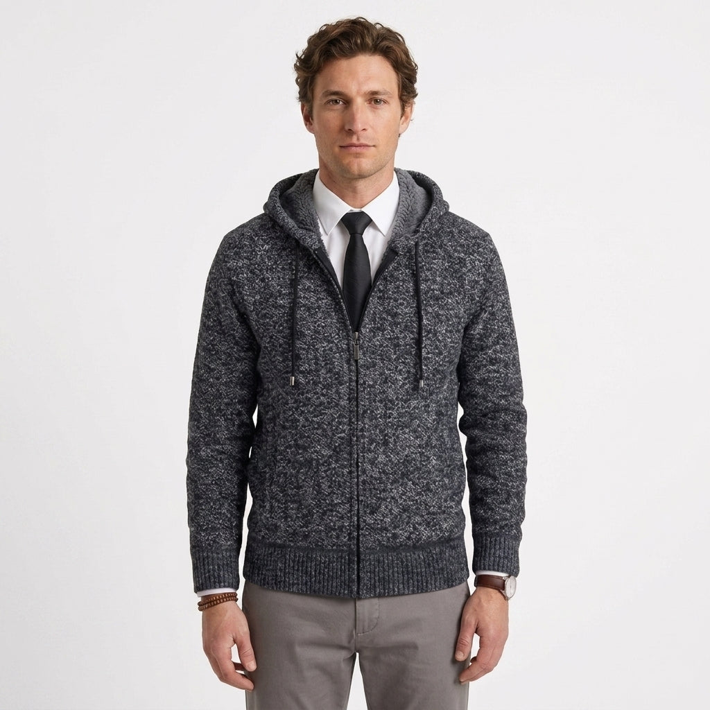 Gilet En Maille Zippé Pour Hommes
