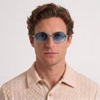 Lunettes De Soleil Rondes Vintage Avec Détails Bois Pour Hommes