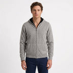 Gilet À Capuche Zippé En Cachemire Pour Hommes