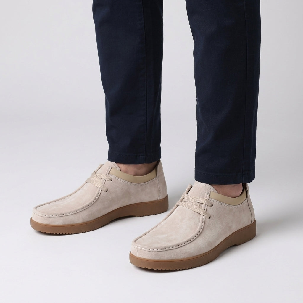 Mocassins En Cuir Avec Coutures Apparentes Pour Hommes