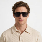 Lunettes De Soleil Aviateur En Acétate Pour Hommes