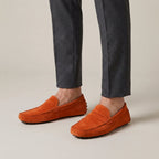 Mocassins Slip-On En Daim De Veau Pour Hommes