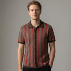 Polo Tricoté Avec Fermeture Boutonnée Pour Hommes