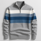 Pull À Col Zippé Avec Manches Longues Pour Hommes