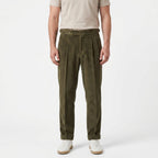 Pantalon En Velours Côtelé Plissé Pour Hommes