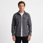 Chemise Classique En Mélange De Coton Pour Hommes