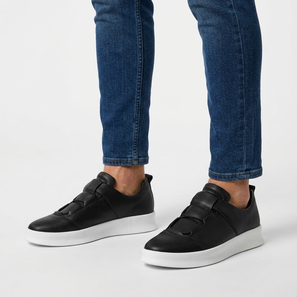 Mocassins Slip-On En Cuir Pour Hommes