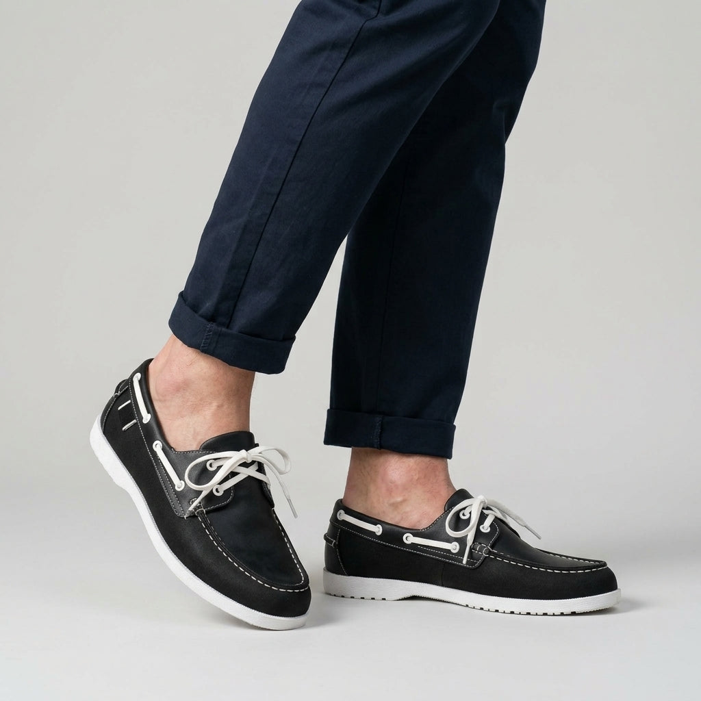 Chaussures Bateau Avec Laçage Latéral Pour Hommes