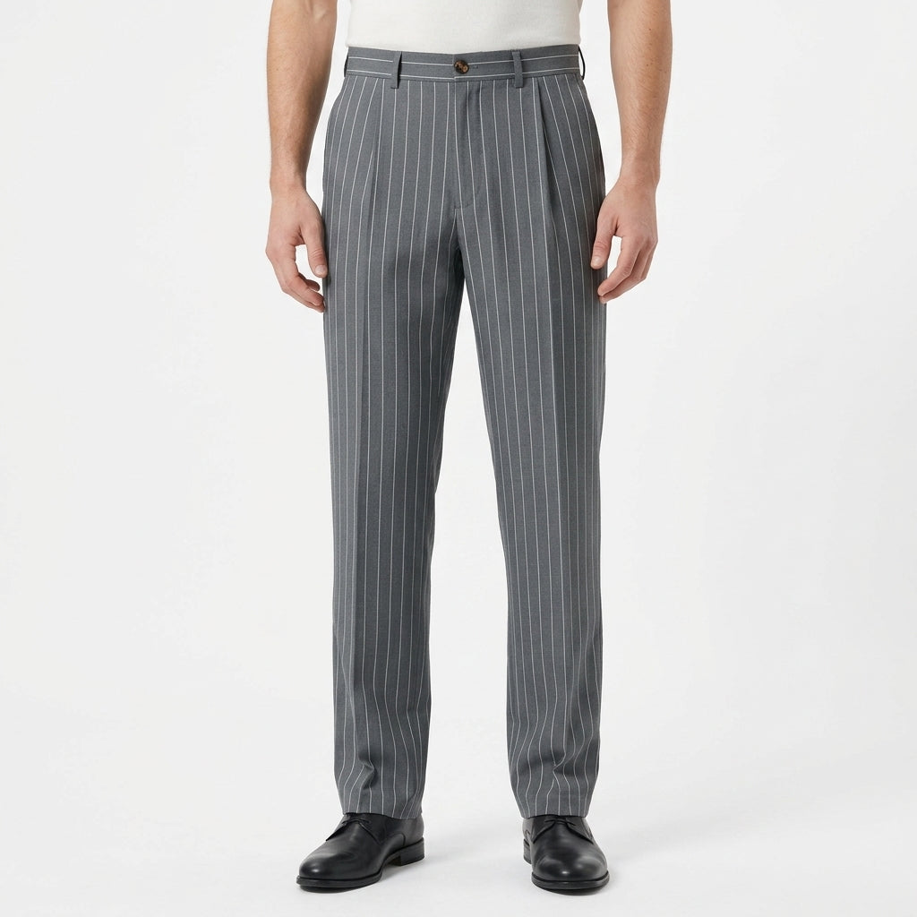 Pantalon Ample En Lin À Jambe Droite