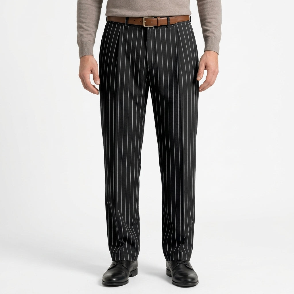 Pantalon Ample En Lin À Jambe Droite