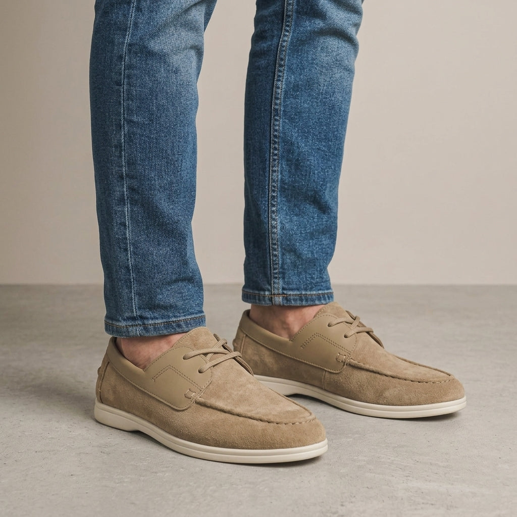 Chaussures À Lacets En Suédine Pour Hommes