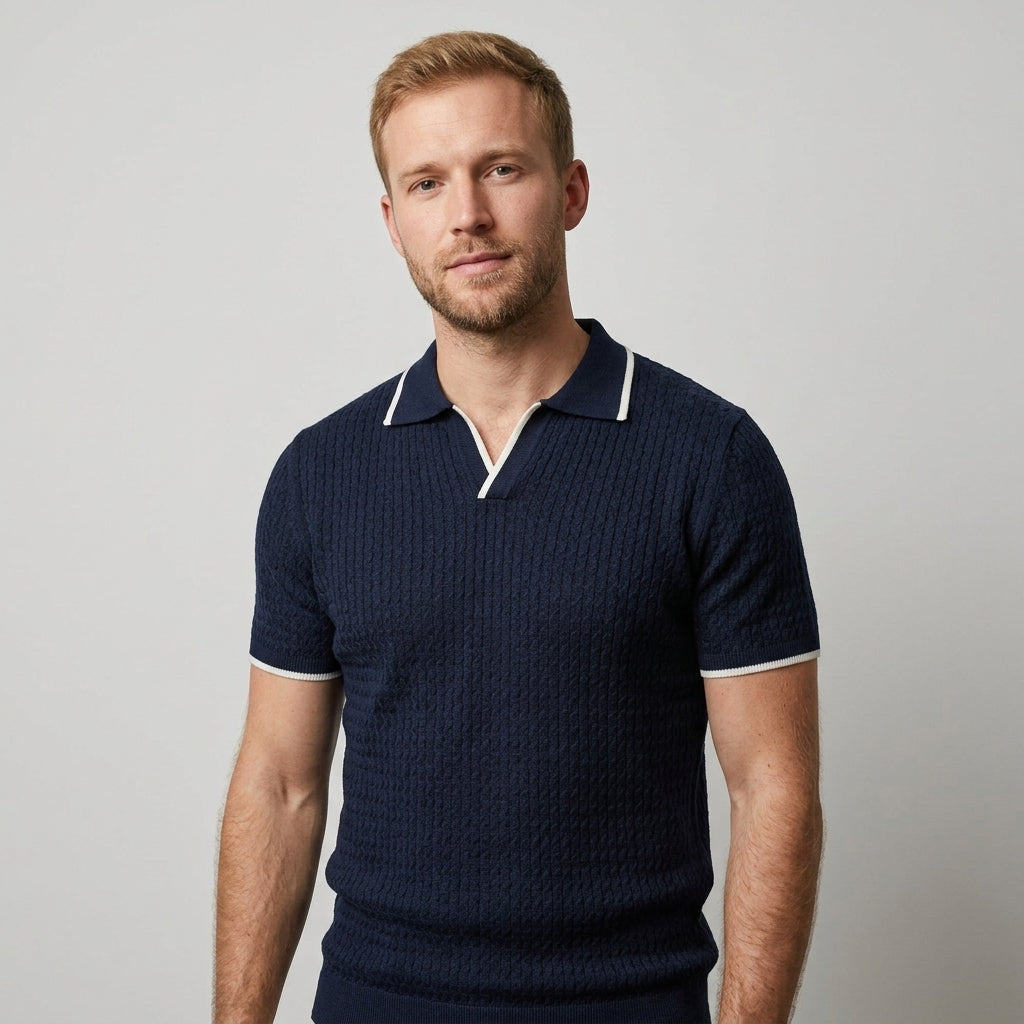 Polo Avec Col En V Pour Hommes