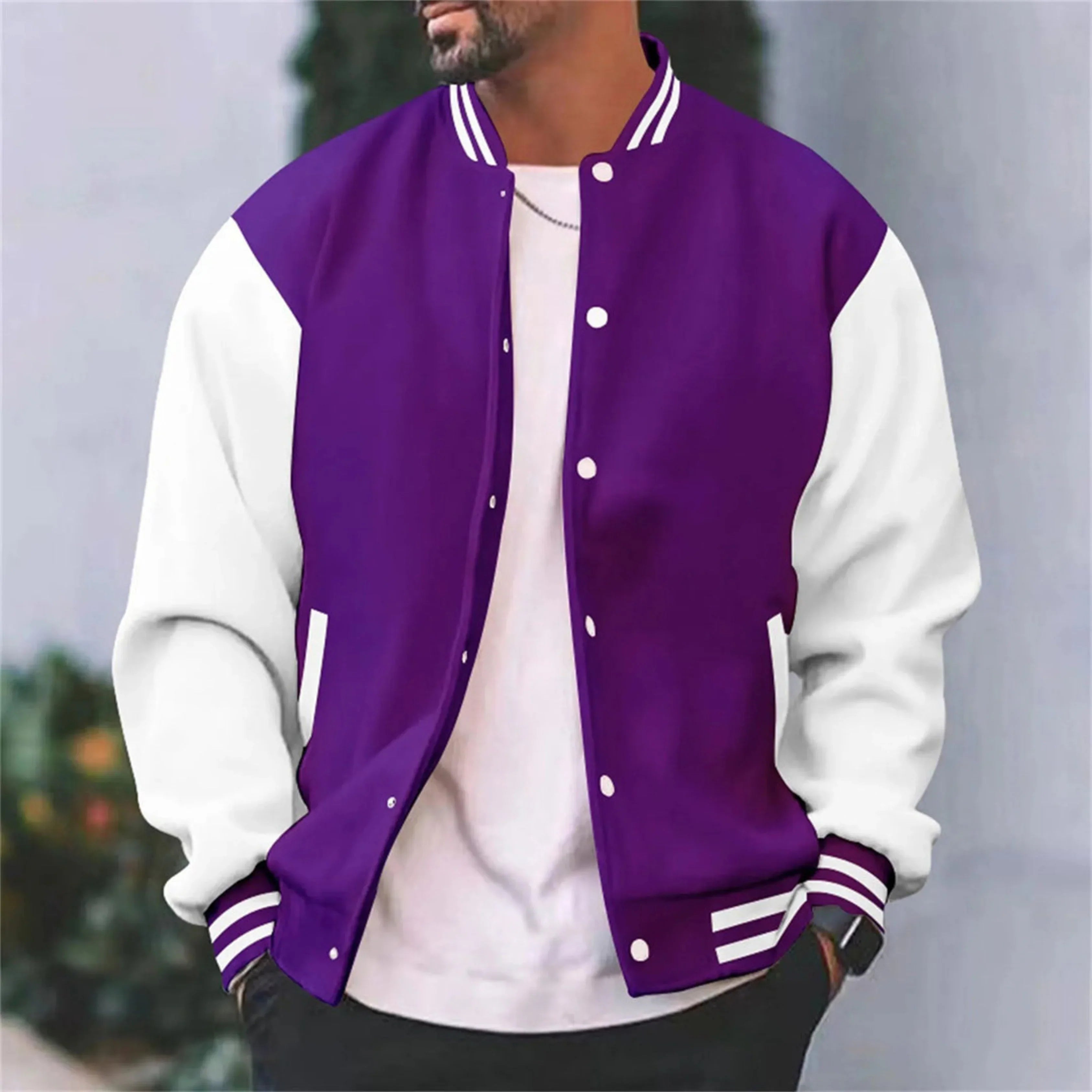 VESTE BOMBER VARSITY POUR HOMME
