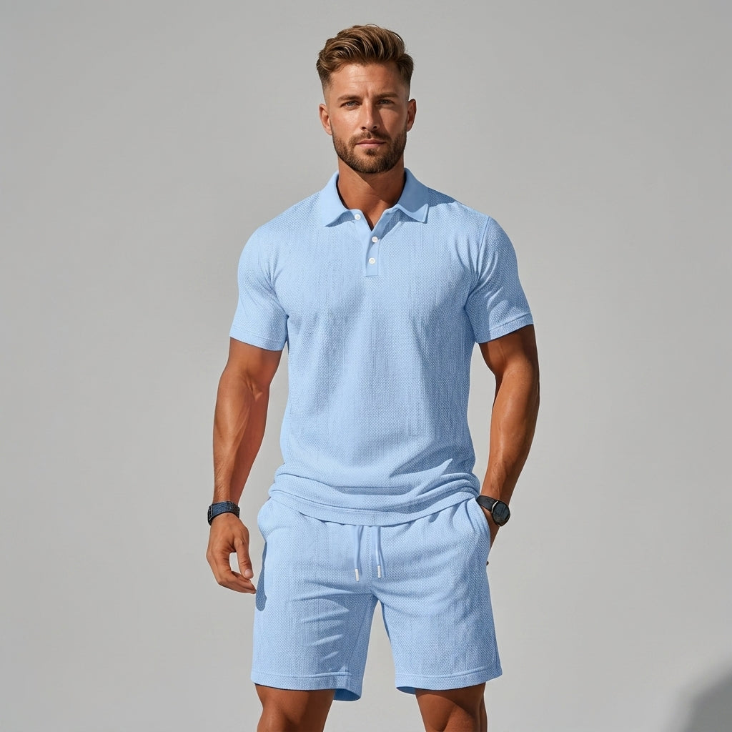 ENSEMBLE POLO & SHORT HOMMES