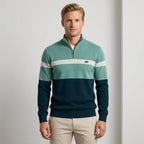 Pull À Col Zippé Avec Coupe Ajustée Pour Hommes