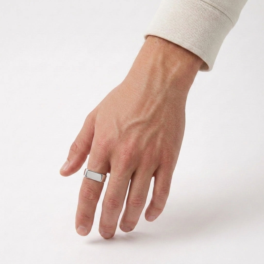 Bague Tropez Ajustable À Ligne Épurée