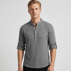 Chemise Ajustée Avec Manches Retroussables Pour Hommes