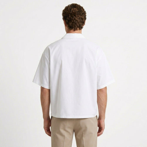 Chemise Blanche À Empiècements Colorés