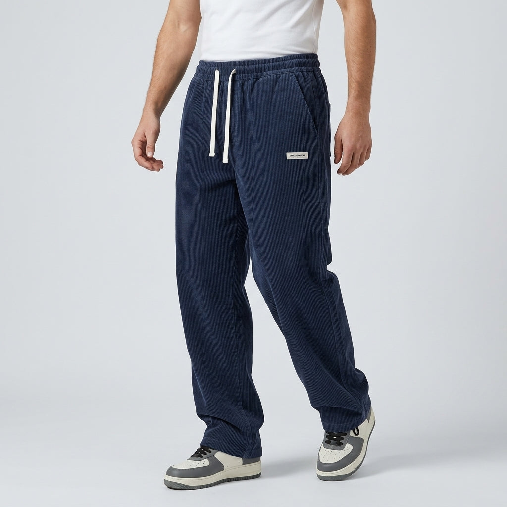 Pantalon Décontracté En Velours Côtelé Pour Hommes
