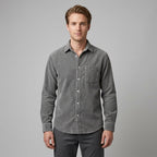 Chemise En Velours Côtelé Avec Poche Poitrine Pour Hommes