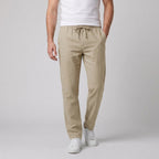 Pantalon Décontracté À Taille Élastique Pour Hommes