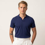 Polo À Col V Côtelé Pour Hommes