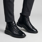 Chaussures À Lacets En Cuir Pour Hommes
