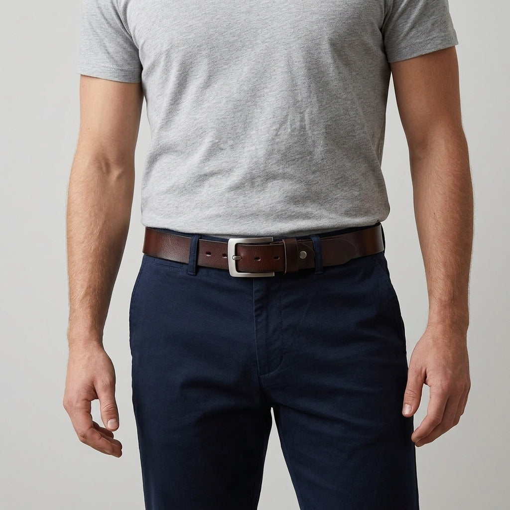 Ceinture Avec Boucle Ardillon Classique Pour Hommes