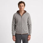 Gilet À Capuche Zippé En Cachemire Pour Hommes