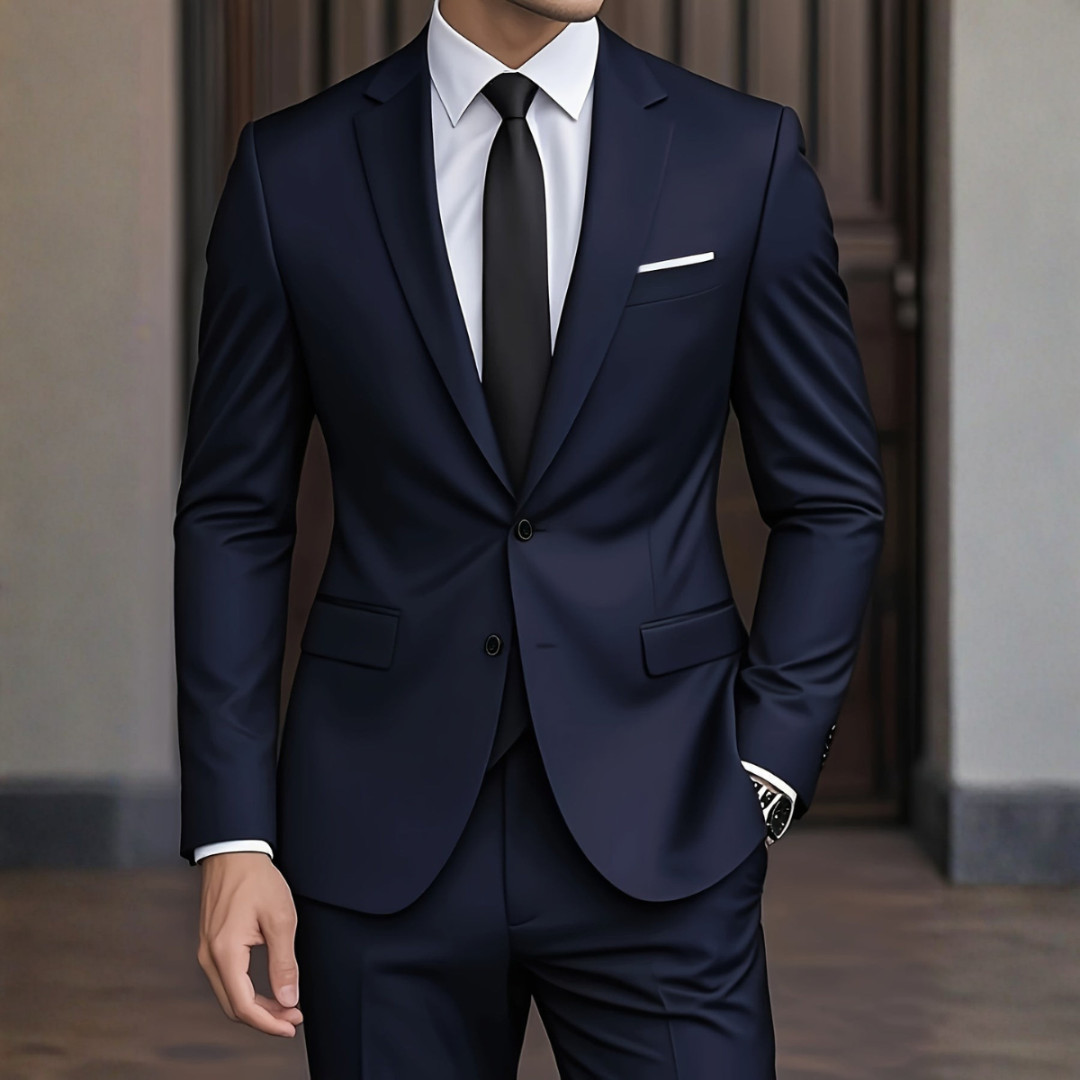 COSTUME HOMME DEUX PIÈCES CLASSIQUE