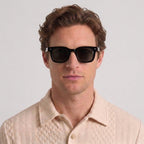 Lunettes De Soleil Carrées Vintage En Acétate Pour Hommes