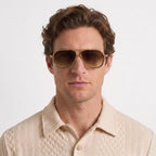 Lunettes De Soleil Aviateur Vintage UV400 Pour Hommes