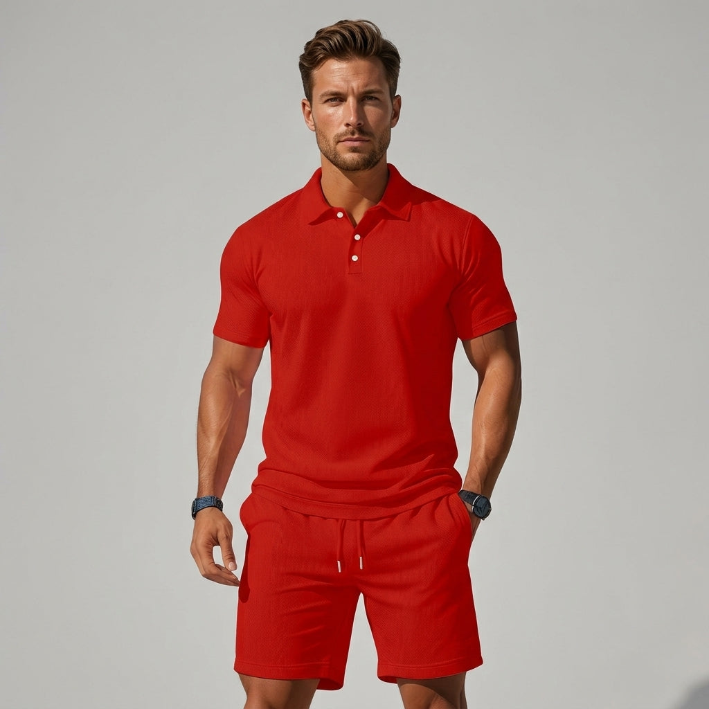 ENSEMBLE POLO & SHORT HOMMES