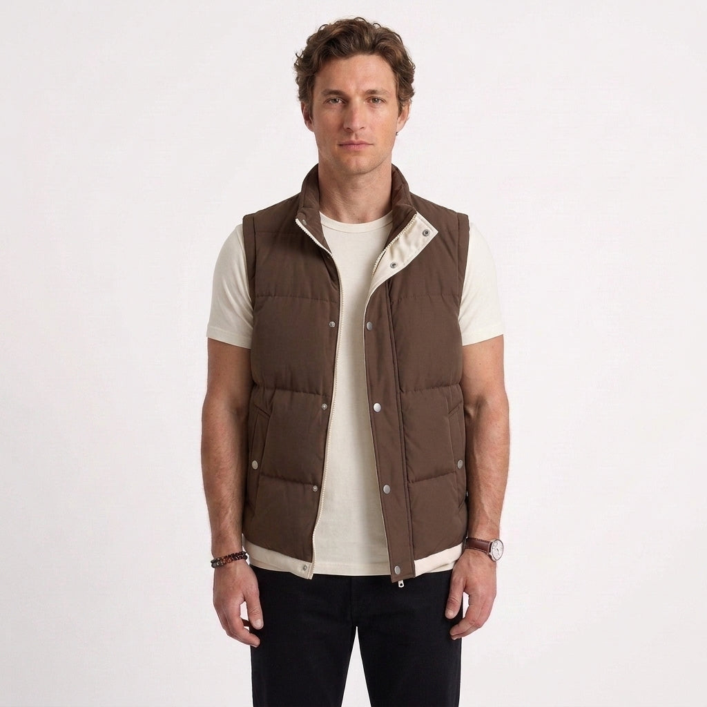 Gilet Matelassé Sans Manches Pour Hommes