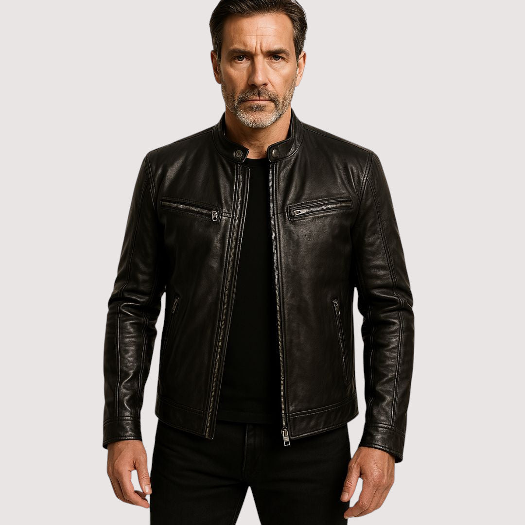 VESTE EN CUIR POUR HOMME