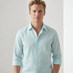Chemise Texturée Avec Motif Vertical Pour Hommes