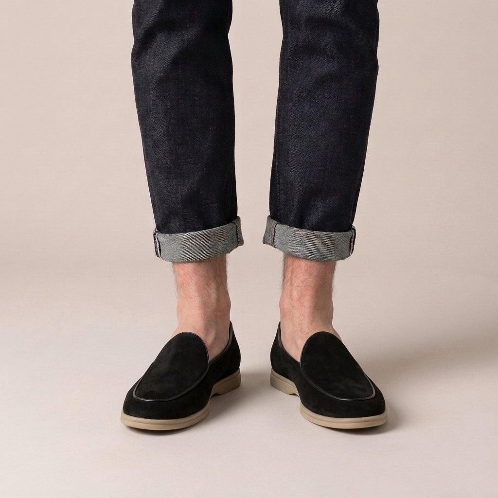 Mocassins Habillés Slip-On En Cuir Pour Hommes