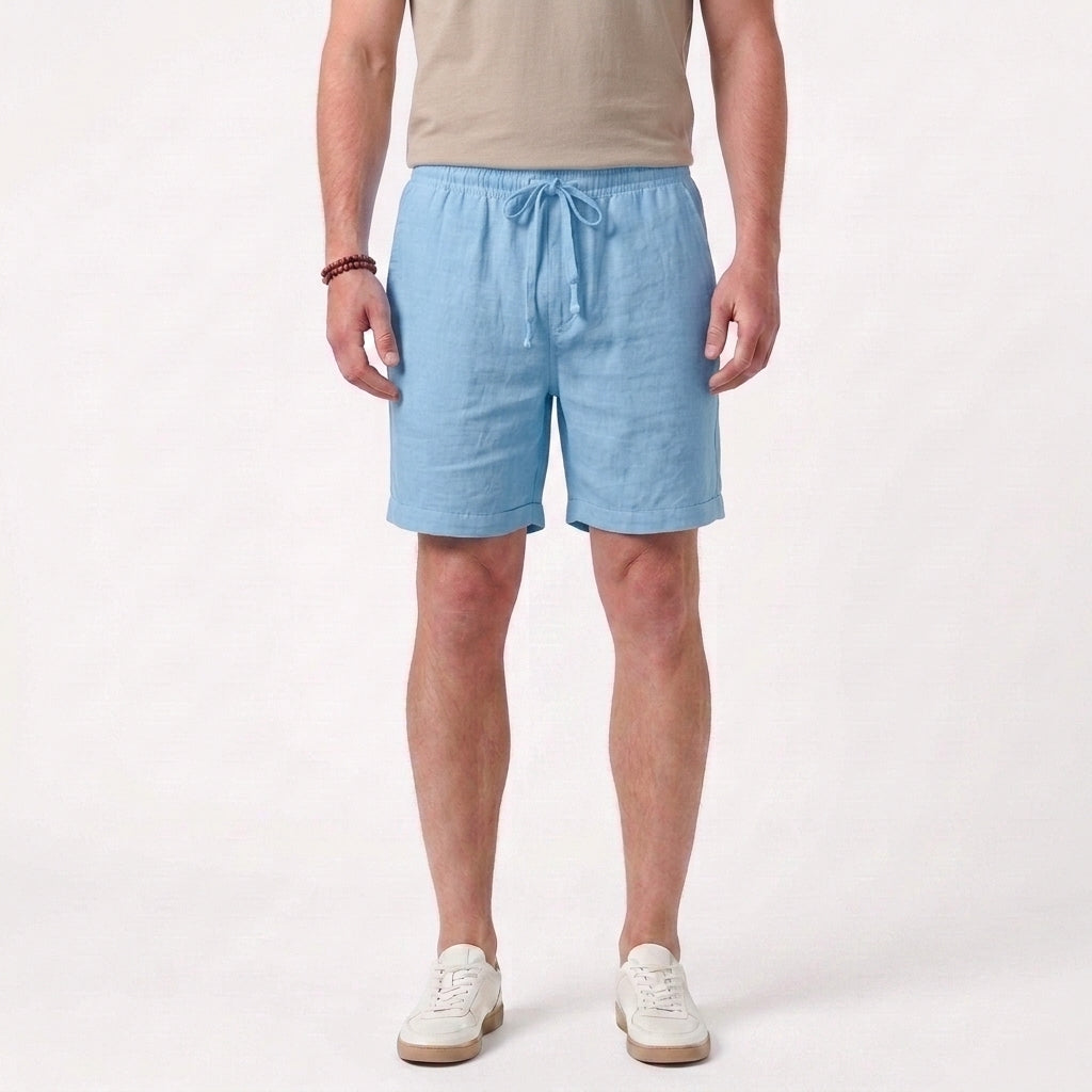 Short D'Été En Coton Et Lin Pour Hommes